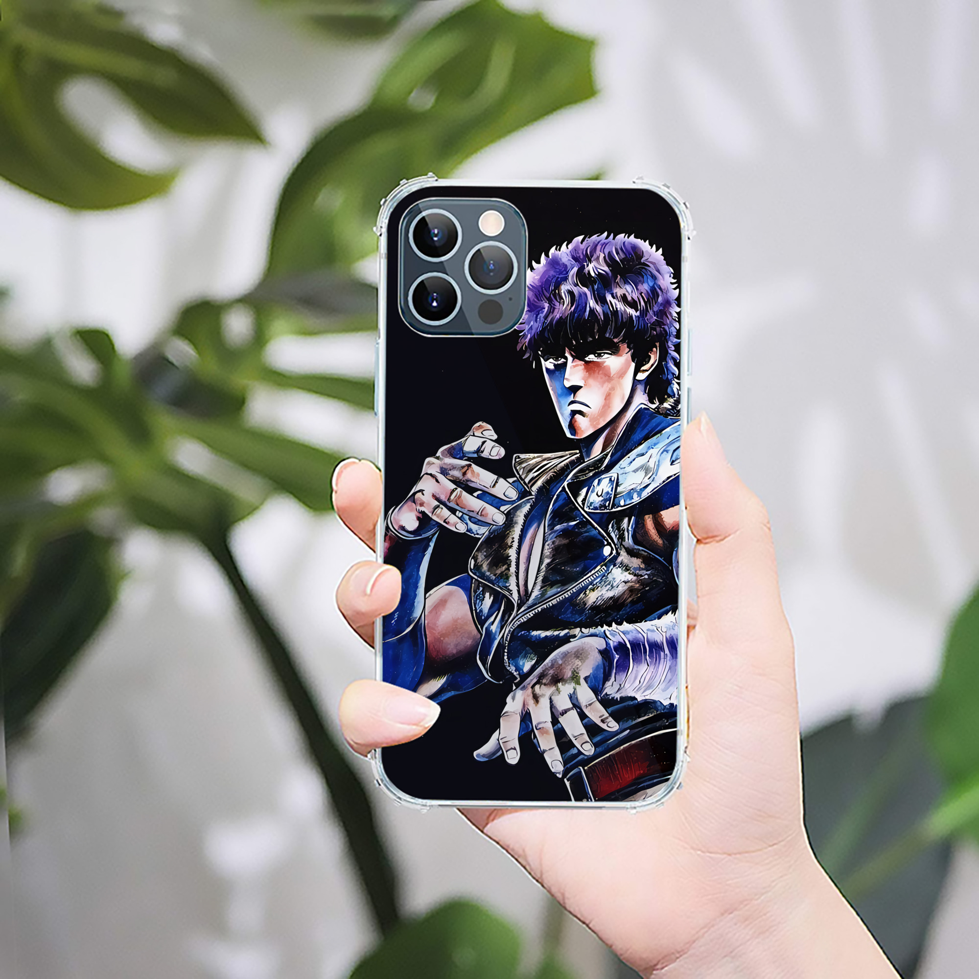 （画像用） 北斗の拳 Fist of the North Star 【iPhone 12シリーズ対応】透明スマホケース（クリアソフトケース）